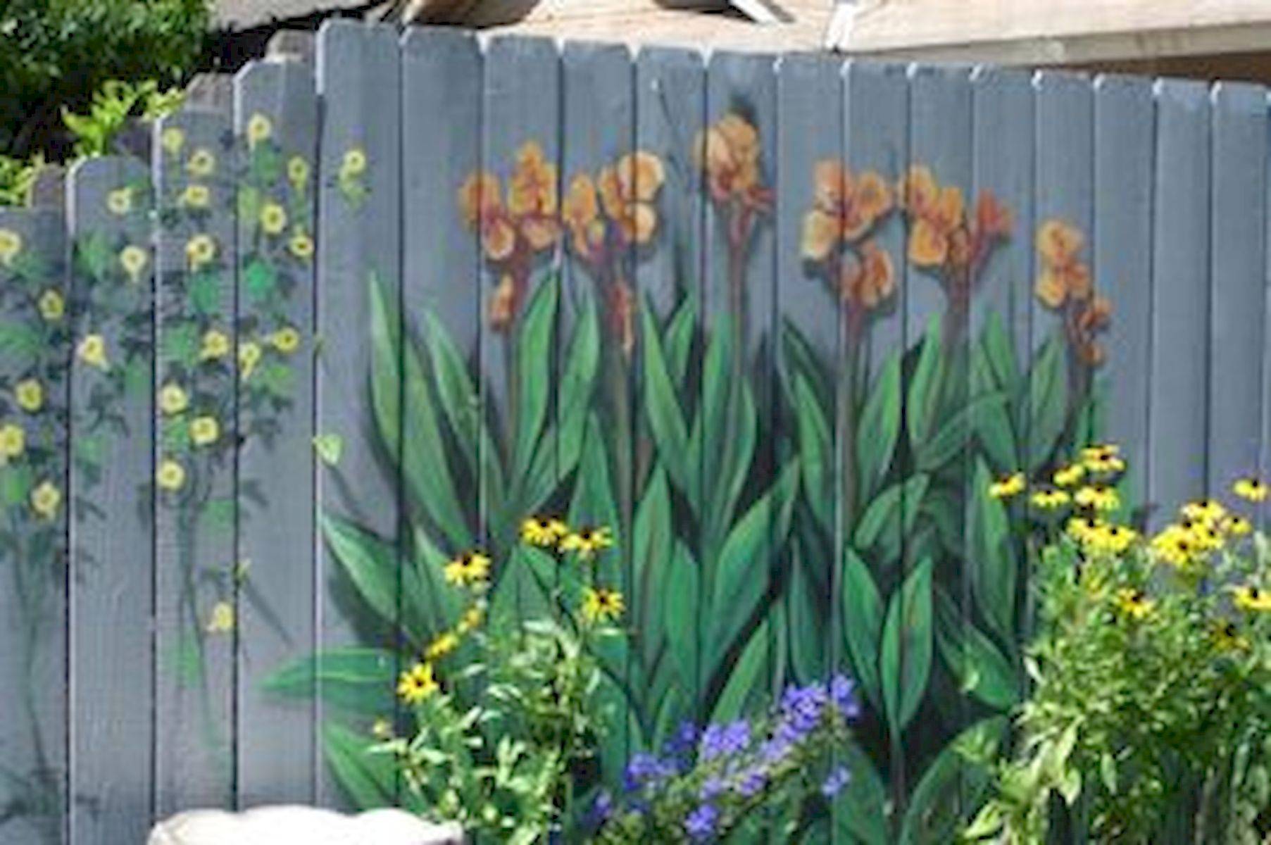 Рисунки на заборе на даче своими руками: фото, что можно нарисовать, как раскрасить, роспись